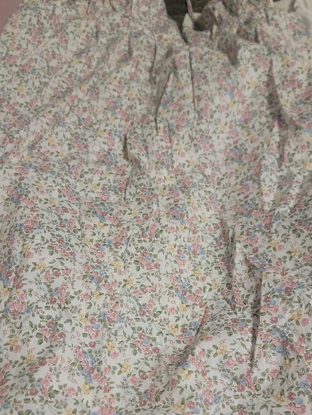 Altar'd State Floral Spaghetti Strap Maxi Dress in Cream with Pink & Green - Picture 4 of 6